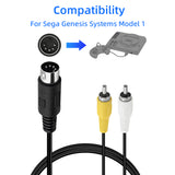 Audio Video AV Cable Cord Sega Genesis I 1 One