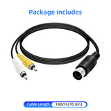 Audio Video AV Cable Cord Sega Genesis I 1 One