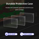 Mcbazel Lot 10 Clear Case Sleeve Protector for Super Nintendo SNES Games Cartridge (Set of 10)