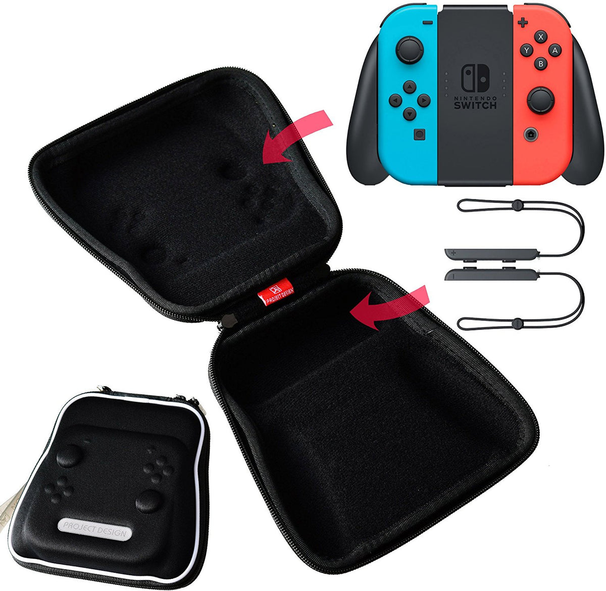 Con Grip Joy Con Travel Case Nintendo Switch Joy-Con Protective