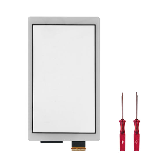 Touch Screen Digitizer for Nintendo Switch Lite Silver WITH SCREWDRIVER