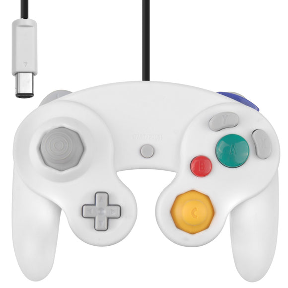Wii GameCube Vibration Joypad Controller GC White