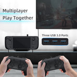6 In 1 Dock Station with RJ45 LAN Port for Steam Deck/Nintendo Switch/Switch OLED -Black (SD02)