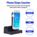 Automatic Steps Earning Device -Black/White Mobile Phone/Smart Watch Auto Step Shaker for Apps for Pokemon GO for Google Fit