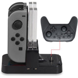 DOBE Charging Dock for Nintendo Switch/ Switch Oled Joy-Con & Pro Controller - Black