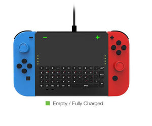 Dobe 2.4G Wireless Keyboard with Holder for Nintendo Switch/ Switch Oled NS Joy-Con Controller Joypad