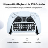 DOBE Wireless Mini Keyboard with Clip for PS5 Controller White (TP5-0556)