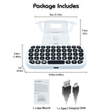 DOBE Wireless Mini Keyboard with Clip for PS5 Controller White (TP5-0556)