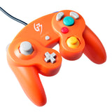 Classic Nintendo GC Gamecube Style USB Wired Controller Orange