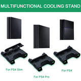 DOBE Mutifuntional LED Cooling Stand Charging Stand Dual Controller Charger for PS4 / Slim for PS4 Pro (TP4-0406)