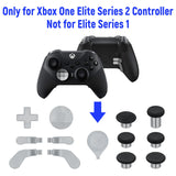 13 In 1 Metal Custom Replacement Button Set Tools for Xbox One Elite Series 2 Controller  - Sliver with Bumpers Thumbstick Mod