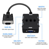 VGA Scanline Generator with Extension Cable for TV LCD Monitor