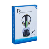 RGB Headset and Controller Stand with Charging for PS5/PS5 Elite Controller-Black-(P5-2029)