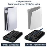 Multifunctional Cooling Stand with Disc Storage for PS5 UHD/Digitial Edition-White(YH-62)