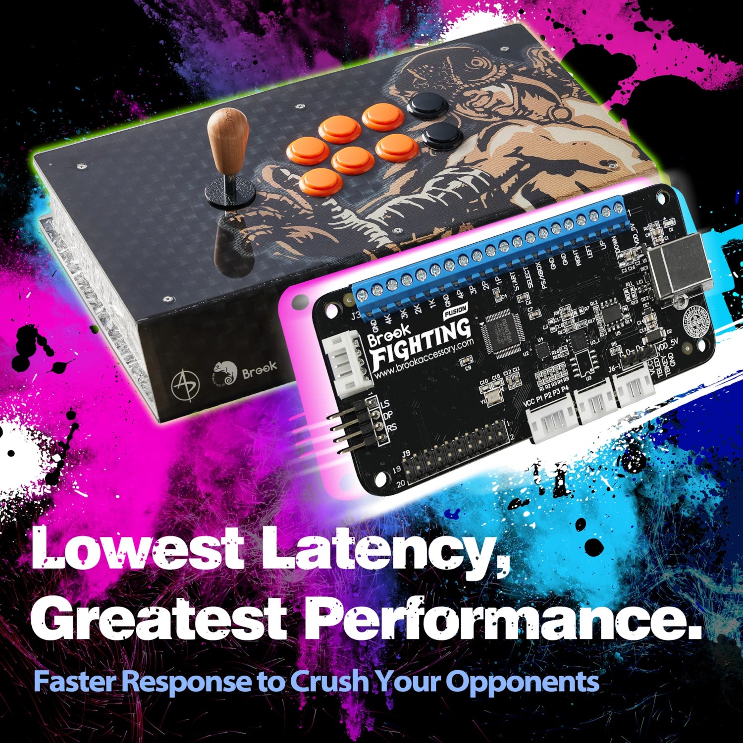Brook UFB Universal Fighting Board Fusion with Pin-Header