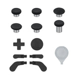 13 In 1 Metal Custom Replacement Button Set Tools for Xbox One Elite Series 2 Controller  - Black with Bumpers Thumbstick Mod