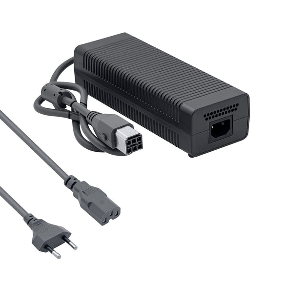 ORIGINAL 220V POWER SUPPLY WITH SOCKET CABLE FOR XBOX 360 EU