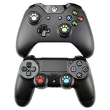 Analog Thumb Cap Set for Dualshock 4 / Xbox ONE Controller Black Paw