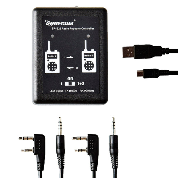 Surecom SR-629 2 in 1 Duplex Cross Band Radio Repeater Controller With Radio Cable