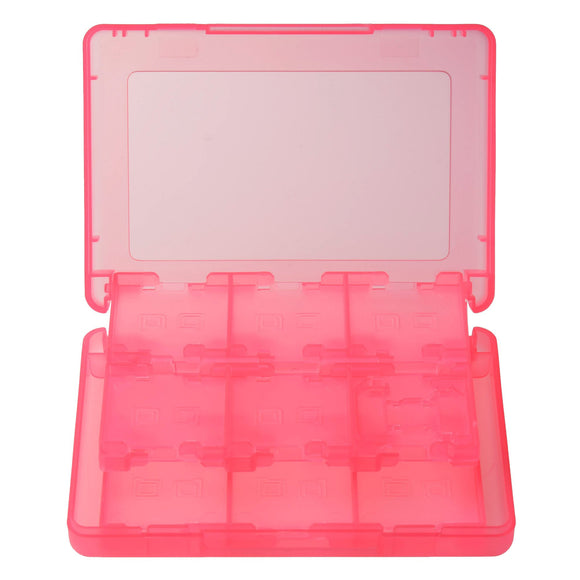 Nintendo 3DS 28 in 1 Game Card Memory Card Stylus Storage Case Pink