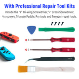 Mcbazel 18 in 1 Repair Kit with Opening Tool for Nintendo Switch Joy-Con Controller