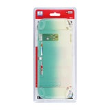 Latest Project Design Dockable Protective Case Shell with for Joy-con Faceplate and Thumb Cap for Nintendo Switch Pink/Blue
