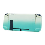 Latest Project Design Dockable Protective Case Shell with for Joy-con Faceplate and Thumb Cap for Nintendo Switch Pink/Blue