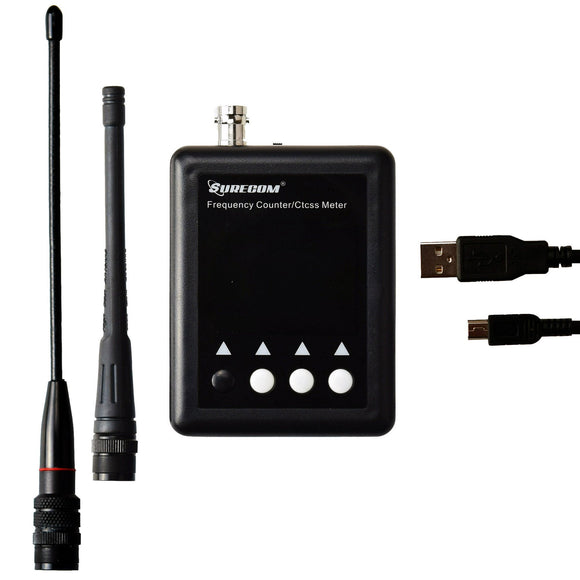Surecom SF 401 Plus Hand-Held Frequency Counter w/ EXTRA SMA-Male 19cm Antenna