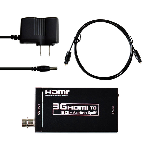 MINI 3G HDMI TO SDI AUDIO SPDIF S/PDIF CONVERTER ADAPTER BNC SDI/HD-SDI/3G-SDI US PLUG