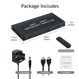 1-to-4 TV Video Wall Controller HDMI USB Matrix Switch 2x2 Processor With EU + UK Plug