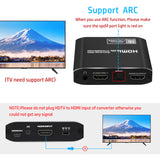 4K@60Hz HDMI2.0B Audio Extractor Converter with 7.1CH Audio Formats for PS5/Xbox/TV/Laptop (NK-H38)