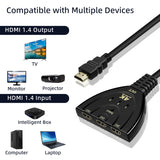 3-to-1 4K HDMI Switch - Black (HW-4K301X)