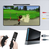 Convenient 2 in 1 AV Cable & Wired Sensor Bar for Nintendo Wii/Wii U