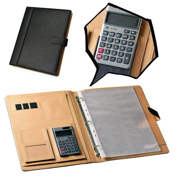 PU Leather Business Organizer - Black