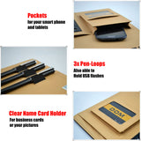 PU Leather Business Organizer - Black