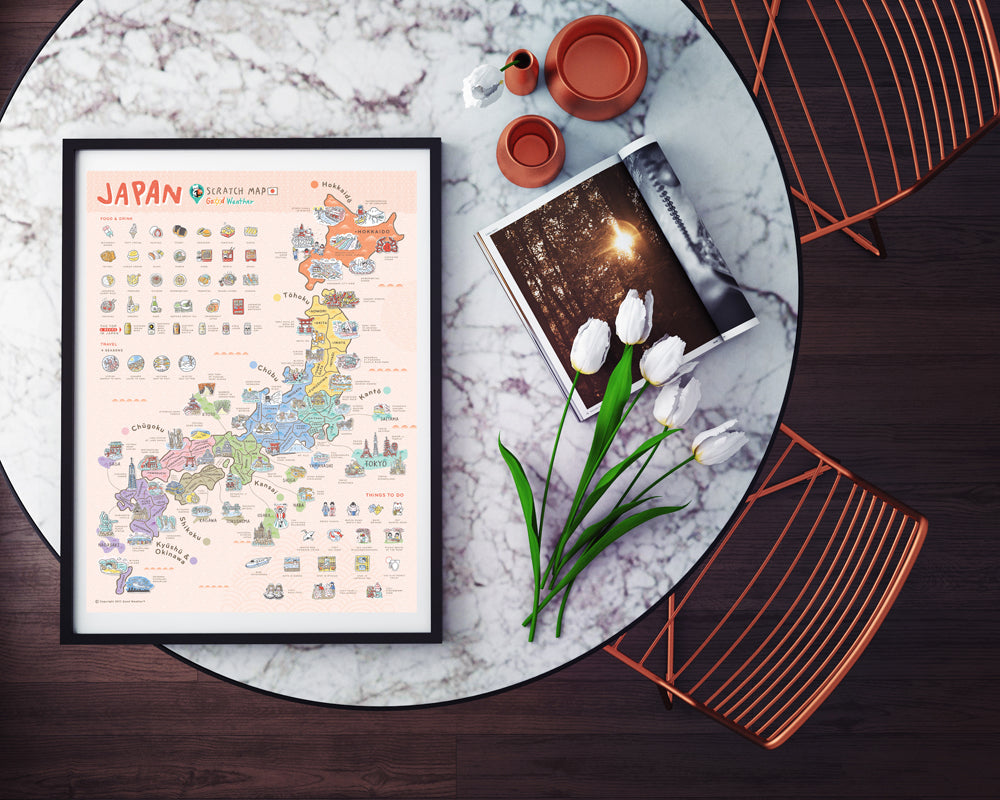 Scratch Map - Japan Edition (GWM-JAP)