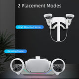 Wall Mount Charging Dock for Oculus Quest 2 Helmet - White (ZY-36)
