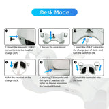 Wall Mount Charging Dock for Oculus Quest 2 Helmet - White (ZY-36)