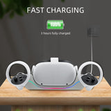 Wall Mount Charging Dock for Oculus Quest 2 Helmet - White (ZY-36)