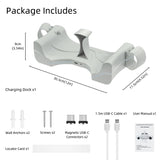 Wall Mount Charging Dock for Oculus Quest 2 Helmet - White (ZY-36)