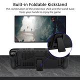 Protective TPU Case with Kickstand and Touchpad/Button Stickers - Black (JYS-SD009)