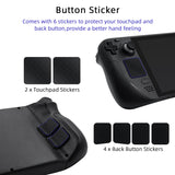 Protective TPU Case with Kickstand and Touchpad/Button Stickers - Black (JYS-SD009)