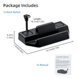 6 In 1 Dock Station with RJ45 LAN Port for Steam Deck/Nintendo Switch/Switch OLED -Black (SD02)
