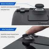 10 Pieces Silicone Joystick Protector for Steam Deck-Transparent