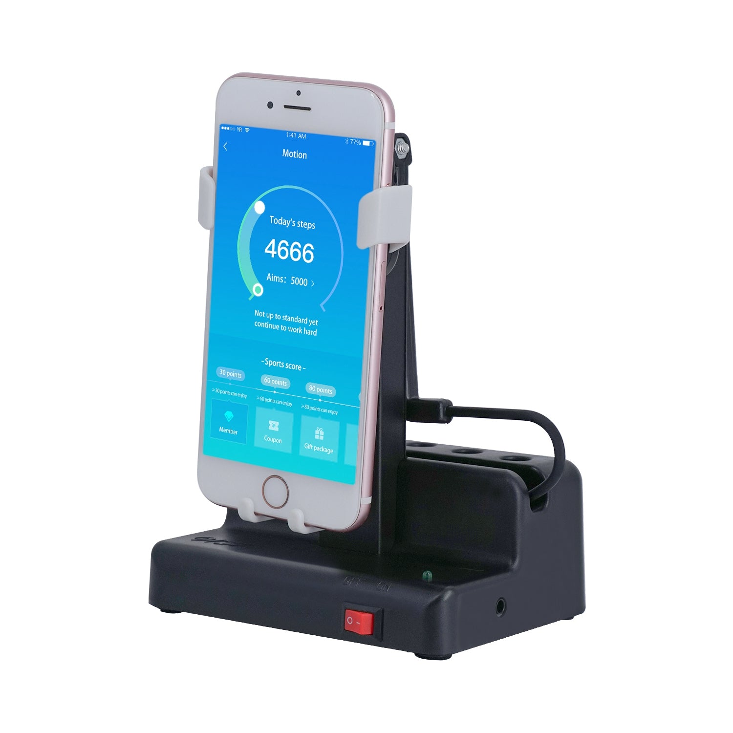 Automatic Steps Earning Device Black White Mobile Phone Smart Watch A
