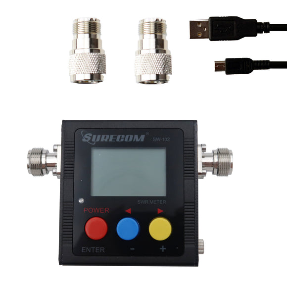 Surecom SW-102 Digital VHF/UHF 125-525Mhz Power & SWR Meter