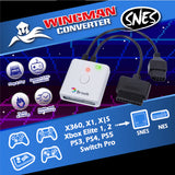Brook Wingman SNES for Xbox 360/Xbox One/XSX/XSS/Xbox Elite 1&2/PS3/PS4/PS5/Switch Pro Controller to SNES/NES/SFC/FC Console (EFM0009396)