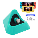 Latest Design DOBE Type-C Mini Charging Dock for Nintendo Switch Dock for Switch Lite Charging Station Turquoise