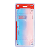 Latest Project Design Dockable Protective Case Shell with for Joy-con Faceplate and Thumb Cap for Nintendo Switch Pink/Blue