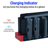 4 in 1 for Nintendo Switch Charging Dock Station for Joy-Con with LED Indicator iPega PG-9186 with USB 2.0 switch dock